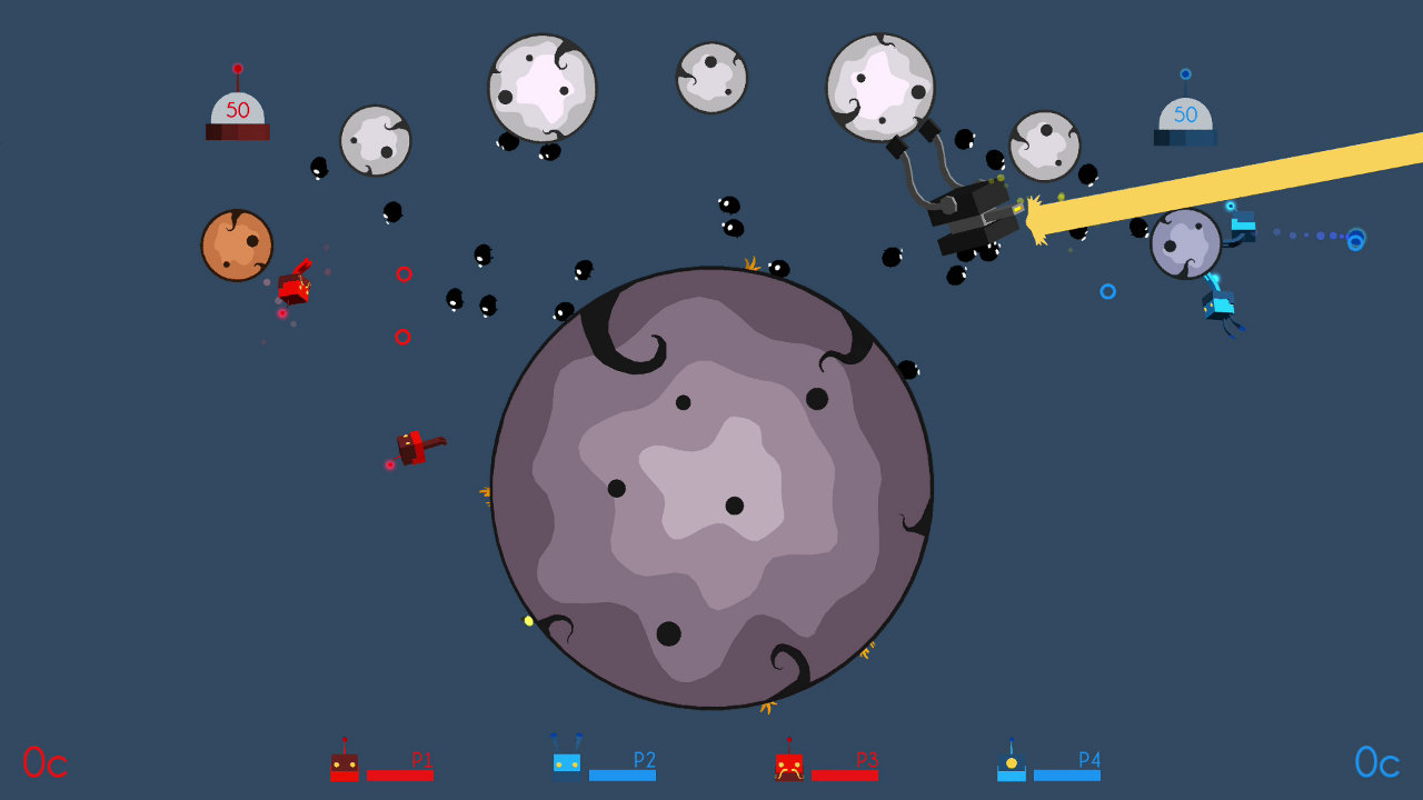 Screenshot of Super Robot Space Fight!