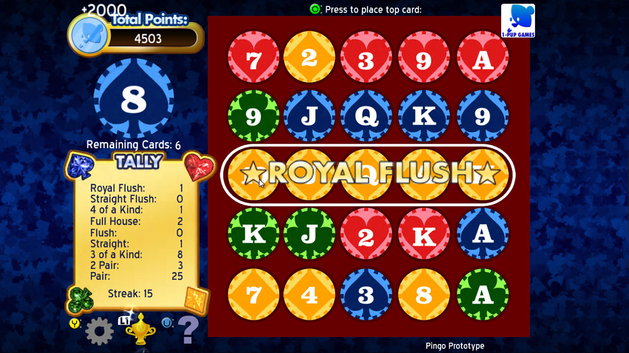 Screenshot of Pingo Puzzle Poker